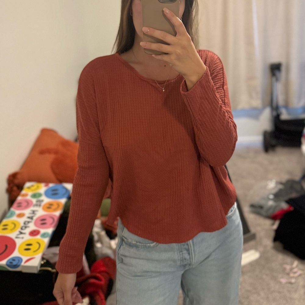 Paper Crane Women's waffle-knit sweater